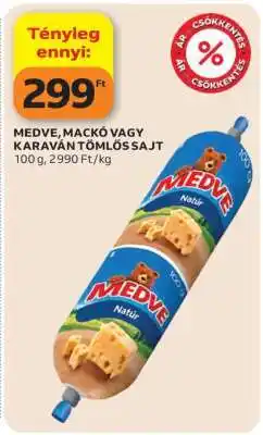 Auchan MEDVE, MACKÓ VAGY KARAVÁN TÖMLŐS SAJT ajánlat