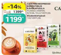 Auchan CAFE FREI NESPRESSO KOMPATIBILIS KÁVÉKAPSZULA ajánlat