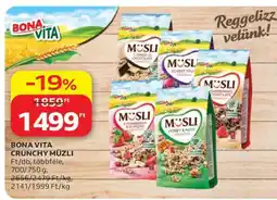 Auchan Bona Vita Crunchy Müzli ajánlat