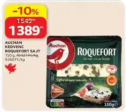Auchan AUCHAN KEDVENC ROQUEFORT SAJT ajánlat