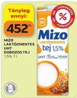 Auchan Mizo Laktózmentes UHT Dobozos Tej ajánlat