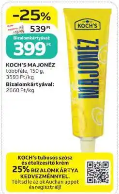 Auchan Koch's majonéz ajánlat
