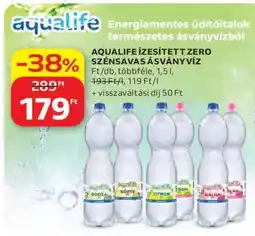 Auchan Aqualife Ízesített Zero Szénsavas Ásványvíz ajánlat