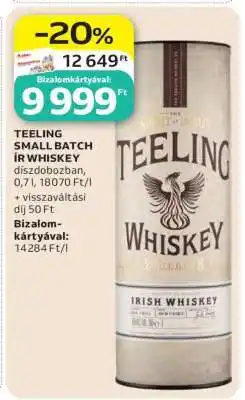 Auchan Teeling Small Batch Ír Whiskey ajánlat