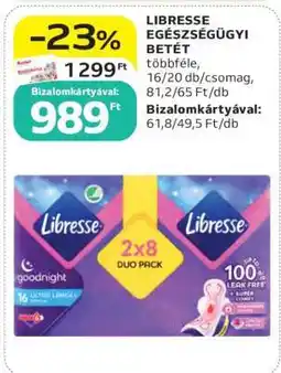 Auchan LIBRESSE EGÉSZSÉGÜGYI BETÉT ajánlat