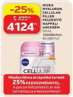 Auchan NIVEA HYALURON CELLULAR FILLER FESZESÍTŐ NAPPALI ARCKRÉM ajánlat