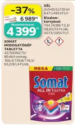 Auchan Somat Mosogatógép Tabletta ajánlat
