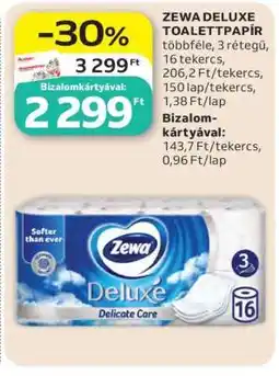 Auchan Zewa Deluxe toalettpapír ajánlat