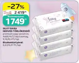 Auchan SILKY BABA NEDVES TÖRLŐKENDŐ ajánlat