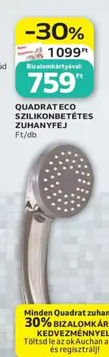 Auchan QUADRAT ECO SZILIKONBETÉTES ZUHANYFEJ ajánlat
