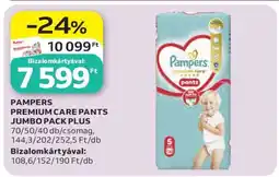 Auchan PAMPERS PREMIUM CARE PANTS JUMBO PACK PLUS ajánlat