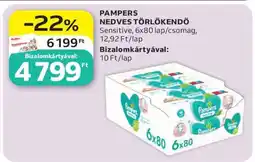 Auchan PAMPERS NEDVES TÖRLŐKENDŐ ajánlat