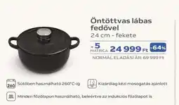 Auchan Öntöttvas lábas fedővel ajánlat