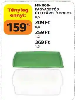 Auchan MIKRÓS-FAGYASZTÓS ÉTELTÁROLÓ DOBOZ ajánlat