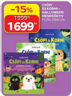Auchan CSÖPI ÉS KORMI – HALLOWEEN MESEKÖNYV ajánlat