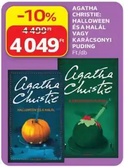 Auchan AGATHA CHRISTIE: HALLOWEEN ÉS A HALÁL VAGY KARÁCSONYI PUDING ajánlat