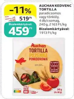Auchan AUCHAN KEDVENC TORTILLA ajánlat