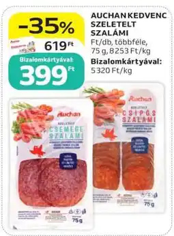 Auchan Auchan Kedvenc Szeletelt Szalámi ajánlat