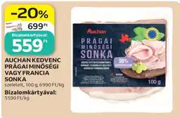 Auchan AUCHAN KEDVENC PRÁGAI MINŐSÉGI VAGY FRANCIA SONKA ajánlat