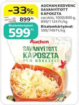 Auchan AUCHAN KEDVENC SAVANYÍTOTT KÁPOSZTA ajánlat