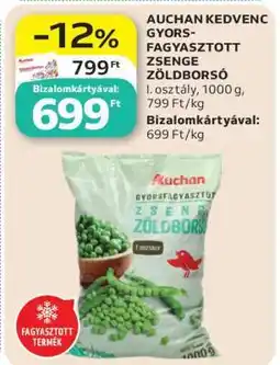 Auchan Auchan Kedvenc Gyorsfagyasztott Zsenge Zöldborsó ajánlat