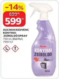 Auchan AUCHAN KEDVENC KONYHAI ZSÍROLDÓ SPRAY ajánlat