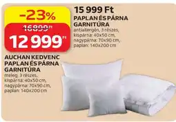 Auchan AUCHAN KEDVENC PAPLAN ÉS PÁRNA GARNITÚRA ajánlat