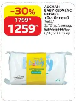 Auchan Auchan Baby Kedvenc Nedves Törlőkendő ajánlat