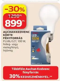 Auchan AUCHAN KEDVENC KÖRTE FÉNYFORRÁS ajánlat