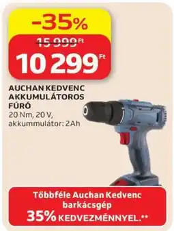 Auchan AUCHAN KEDVENC AKKUMULÁTOROS FÚRÓ ajánlat
