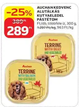 Auchan AUCHAN KEDVENC ALUTÁLKÁS KUTYAELEDEL PÁSTÉTOM ajánlat