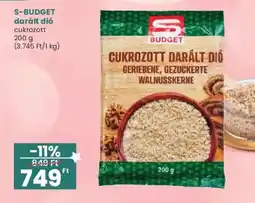 Interspar S budget cukrozott darált dió ajánlat