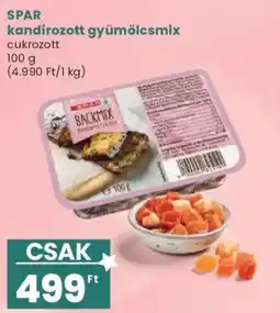 Interspar Spar kandirozott gyümölcsmix ajánlat