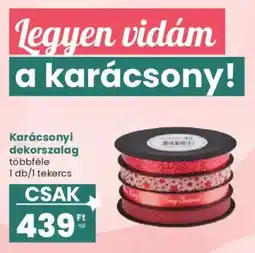 Interspar Karácsonyi dekorszalag ajánlat
