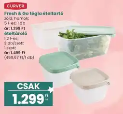 Interspar Curver fresh & go téglá ételtartó ajánlat