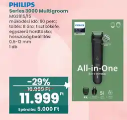 Interspar Philips series 3000 multigroom mg3915/15 ajánlat