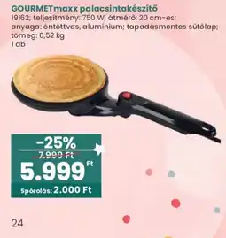 Interspar Gourmetmaxx palacsintakészítő ajánlat