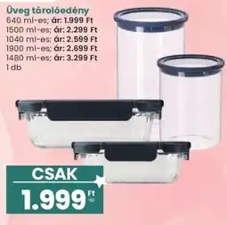 Interspar Üveg tárolóedény ajánlat