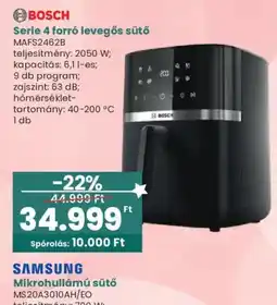 Interspar Bosch serie 4 forró levegős sütő ajánlat
