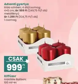 Interspar Candles adventi gyertya ajánlat