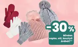 Interspar sapka, sál, kesztyű ajánlat