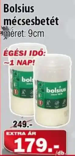 Vianni Drogéria Bolsius mécsesbetét ajánlat