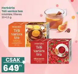 Interspar Herbária téli varázs tea ajánlat