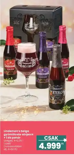 Interspar Lindeman's belga gyümölcsös sörpack ajánlat
