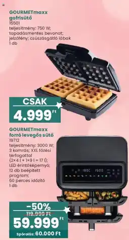 Interspar gourmetmaxx gofrisütő 15501 ajánlat