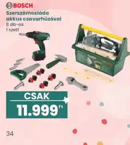 Interspar Bosch szerszámosláda akkus csavarhúzóval ajánlat