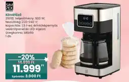 Interspar SimpeX kávéfőző ajánlat