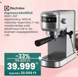 Interspar Electrolux espresso kávéfőző ajánlat
