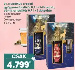 Interspar St. Hubertus gyógynövénylikőr és vélnarancslikőr ajánlat