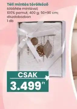 Interspar Téli mintás törölköző ajánlat